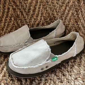🏝SANUK VAGABOND LOAFERS☀️natural